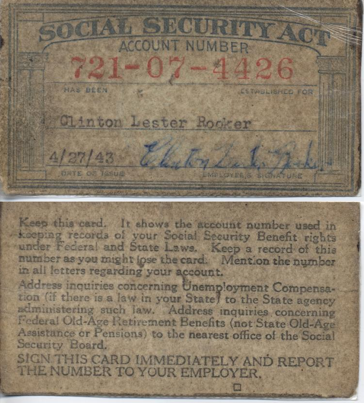 Social Security card representing the earnings test before full retirement age
